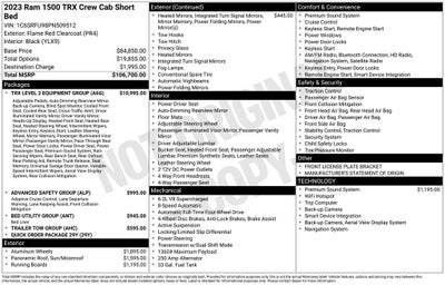 2023 RAM 1500 TRX Crew Cab 4x4 5'7' Box