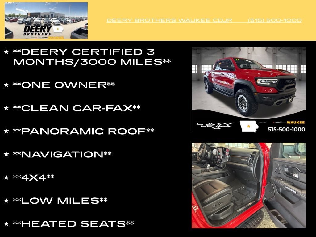 2023 RAM 1500 TRX Crew Cab 4x4 5'7' Box