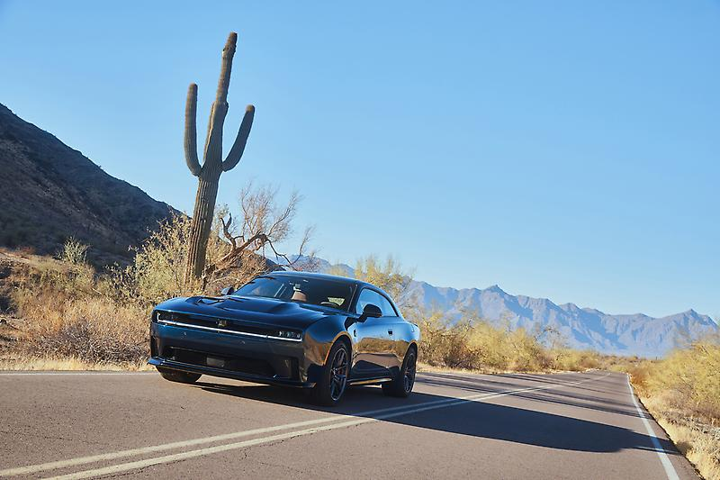 2027 Dodge Charger Daytona on the road