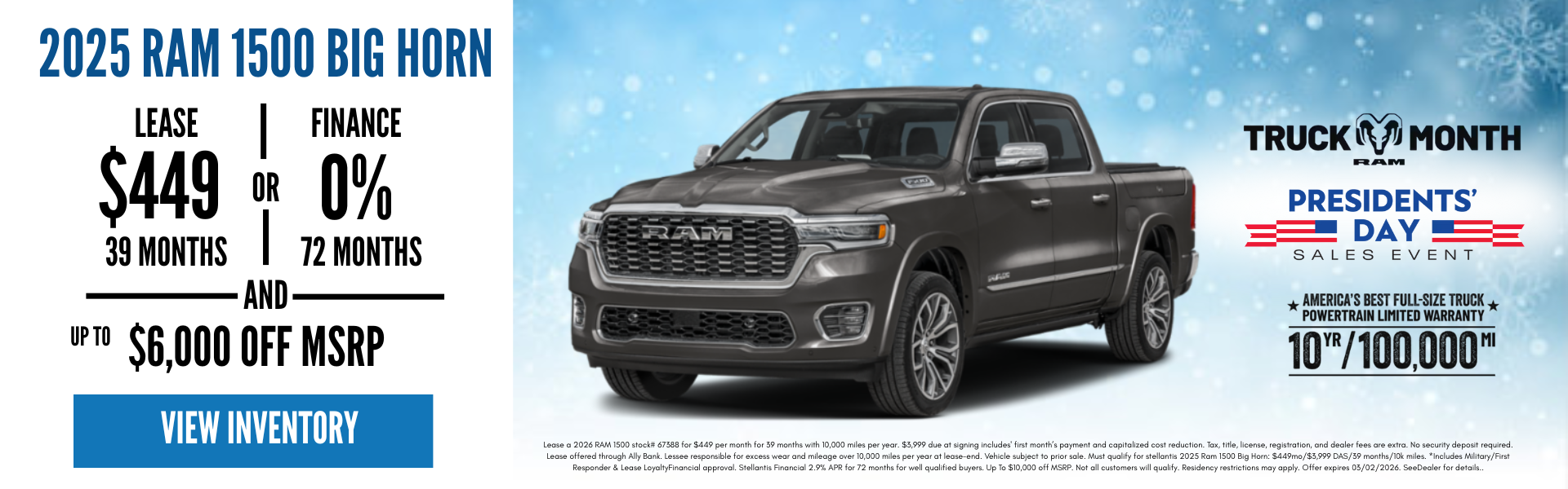 RAM 1500 SPECIAL DES MOINES