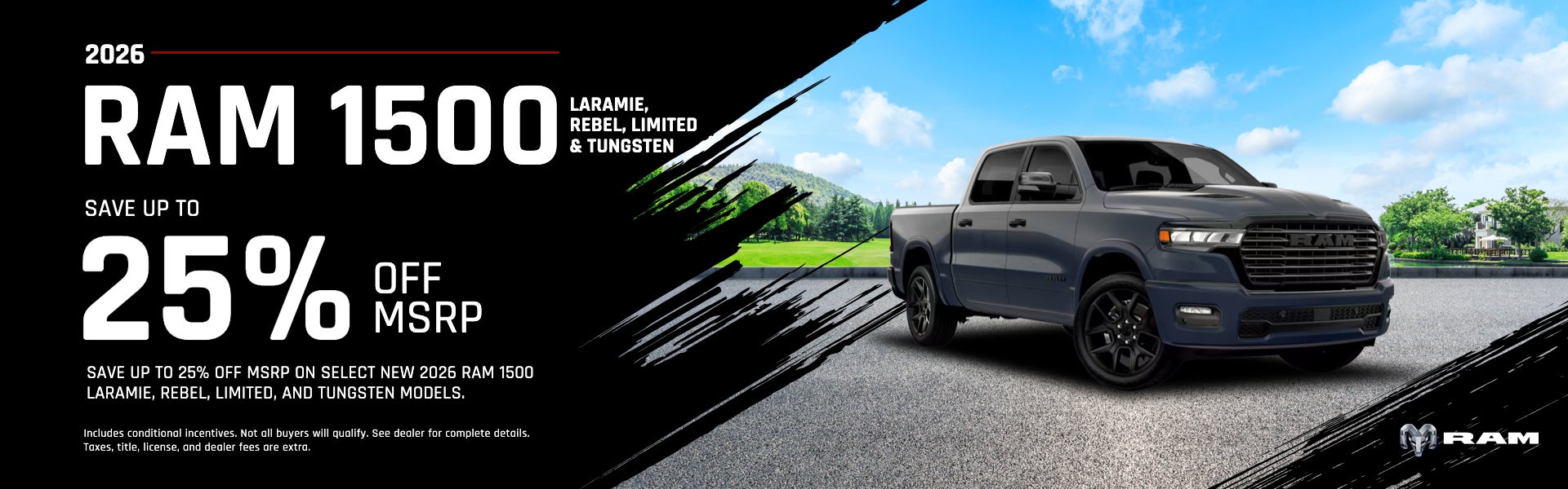 2026 Ram 1500 Laramie, Rebel, Limited & Tungsten