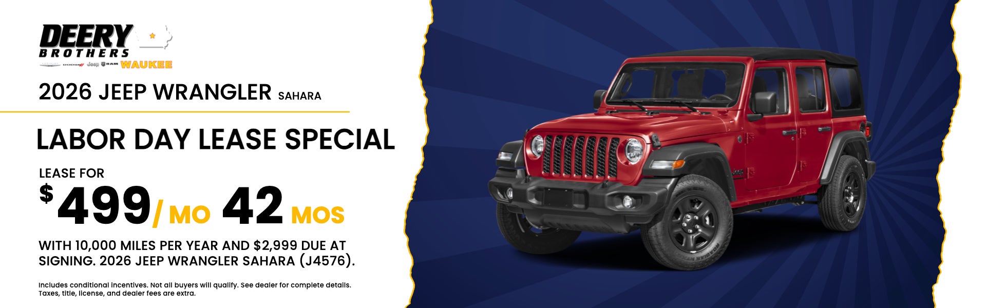 Labor Day Lease Special